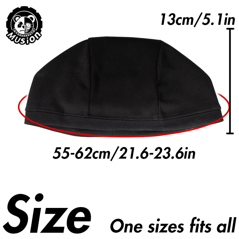 Musion Mesh Helmet Liner Absorb Sweat Absorb Sweat Quick-Drying Running Sport  Cap for Biker