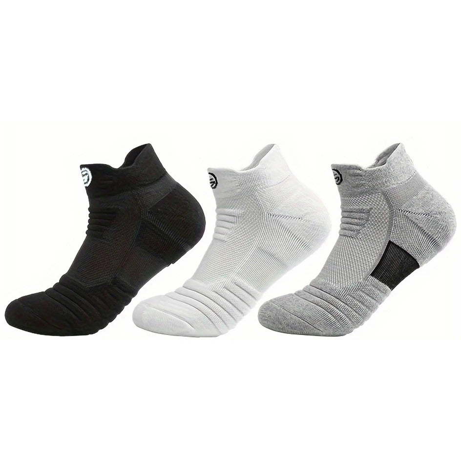 3/6 Pairs Sports Socks For Man High Quality Comfortable Breathable Basketball Short Socks Casual Fashion Low-cut Ankle Socks