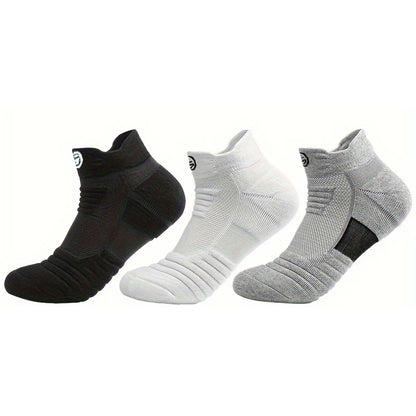 3/6 Pairs Sports Socks For Man High Quality Comfortable Breathable Basketball Short Socks Casual Fashion Low-cut Ankle Socks