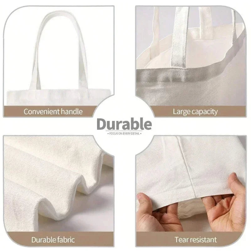 Spanish Women Shoulder Bag Graphic Harajuku Shopper Bags Large Capacity Canvas Tote Handbag No Zipper Eco Casual Girl Handbags