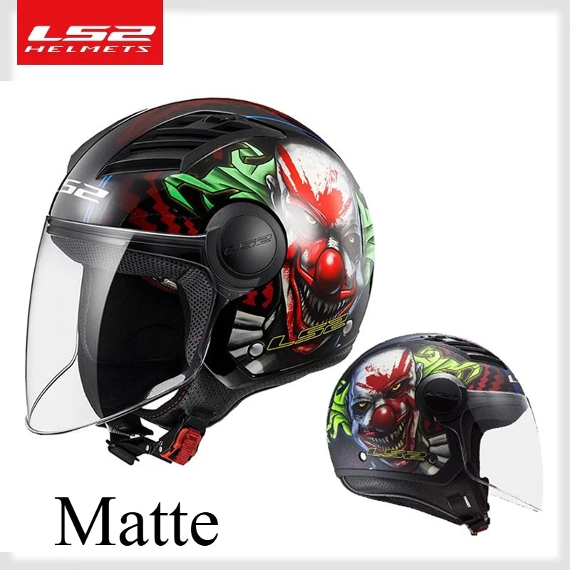 Original LS2 OF562 Casco Motorcycle 3/4 Open Face Ls2 Cascos Para Moto E-BIKE Helmet Electric Scooter Helmet of562 Capacete Moto