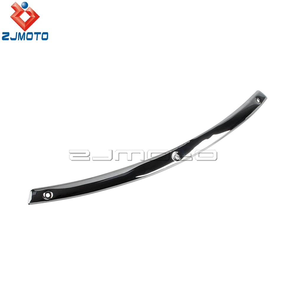 Steel Motorcycle Front Windshield Trim W/ Rubber Gasket For Harley Electra Street Tri Glide Touring Windscreen Strips 1996-2013