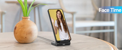 Wireless Charger for Samsung Galaxy Z Flip, 15W Fast Wireless Charging Stand, Compatible with Z Flip 7/6/5/4, for Motorola Razr/Razr+/Razr Ultra 2025, Non-Fold