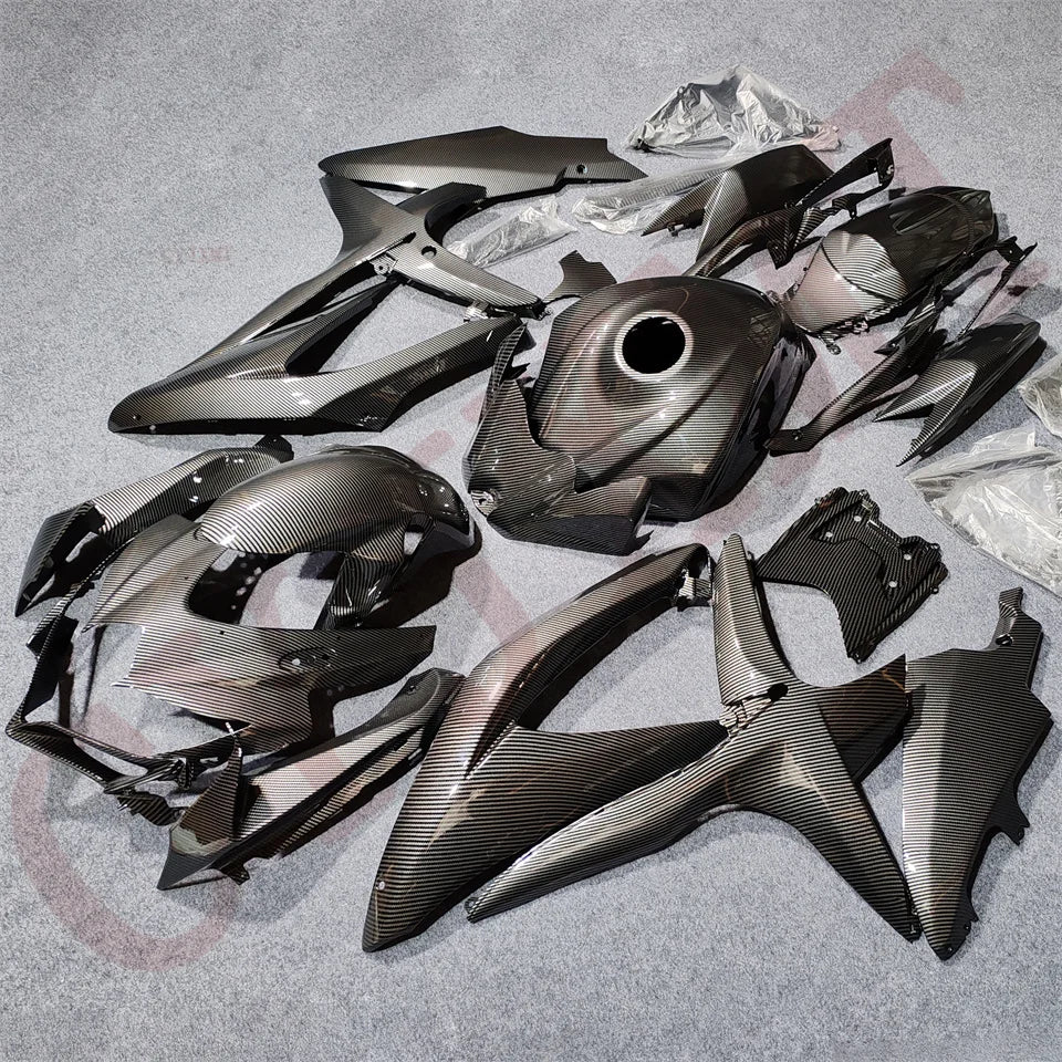 Carbon Fibre Gloss Motorcycle Fairings for Gsxr 600 750 K8 2008 2009 2010 Fairing Kit Gsxr600 Gsxr750 08-10 Bodyframe Cowl Shell