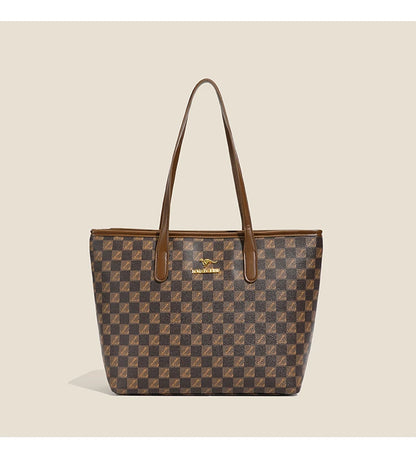 Retro vintage floral classic fashionable handbag with large capacity, elegant and easy to match underarm single shoulder bag