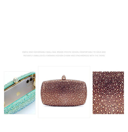Evening Clutch Bags Green Bridal Clutches Bags Crystal Bridal Stones Purse Lady  Party Wedding Rhinestone Women Shoulder Handbag