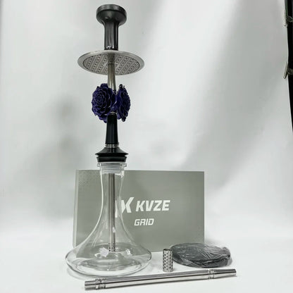 MOZE KVZE Grid ROSE Hookah Shisha Set Arabic Hookah Single Tube