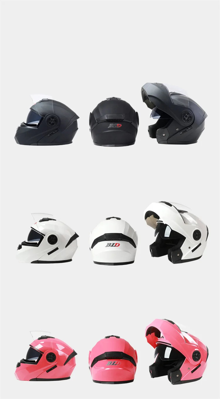 DOT Approved Personalised Flip Up Motorcycle Helmet For Men Women Safety Downhill Motocross Racing Modular Full Face Casco Moto