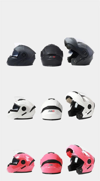 DOT Approved Personalised Flip Up Motorcycle Helmet For Men Women Safety Downhill Motocross Racing Modular Full Face Casco Moto