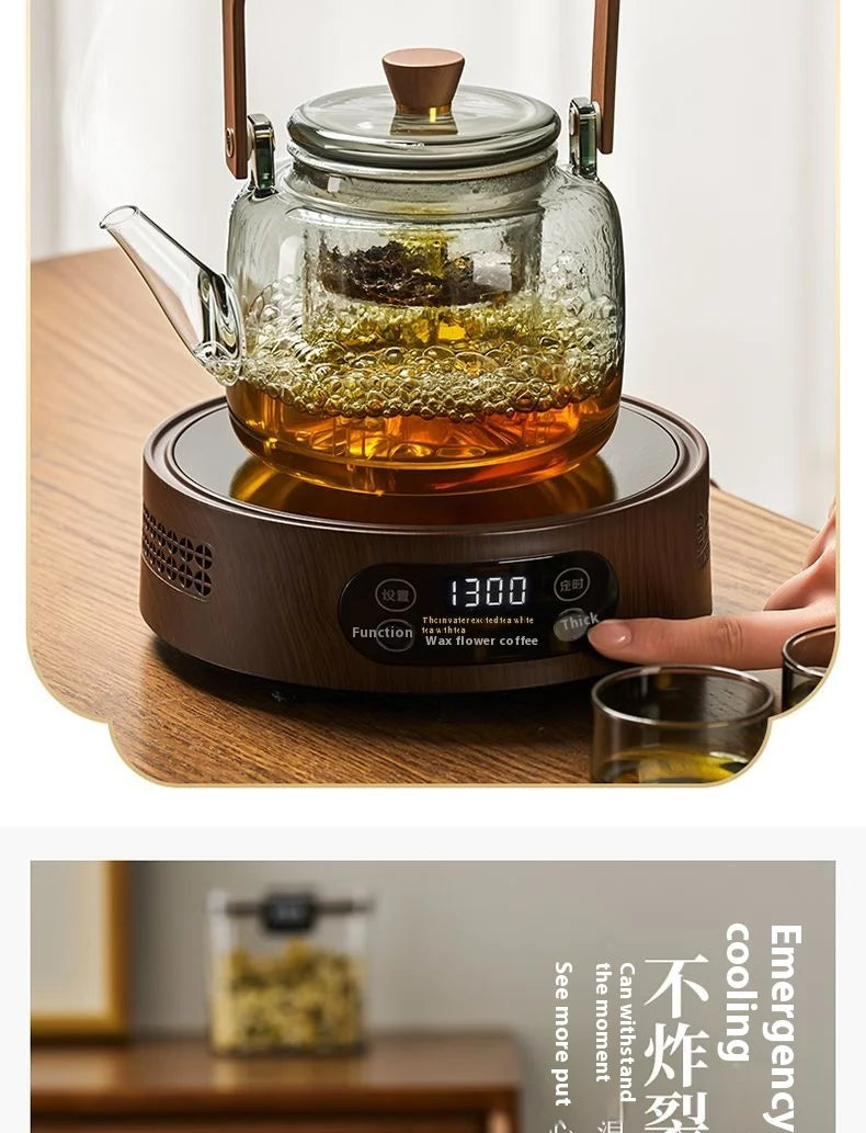 GIANXI Glass Boiling Teapot Chinese Kung Fu Tea Set High Temperature Tea Brewing Special Samovar Teapot Health Pot