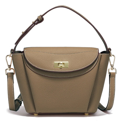 Zency Luxury Genuine Leather Tote Bag For Women Elegant High End Bag Shoulder Crossbody Handbag Top Handle Bags Noble Purple Bag
