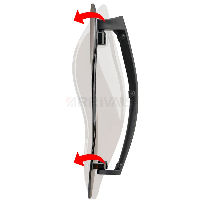 Motorcycle Adjustable Side Wing Windshield Smoke Air Deflector For Harley Touring Ultra Limited Electra Street Glide 2014-2023