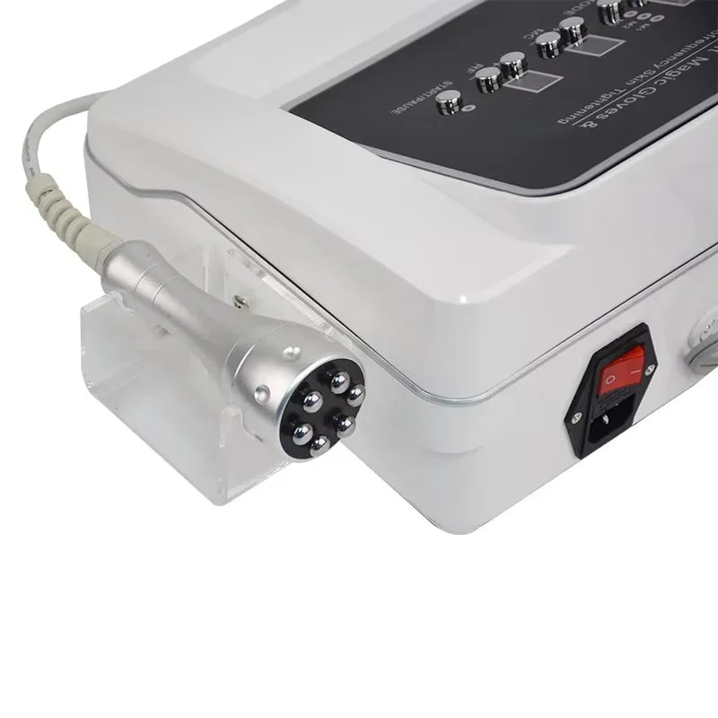 Handheld Microcurrent Facial Lift Massager Magic Current Gloves Galvanic Therapy Toning Device for Facial Rejuvenation