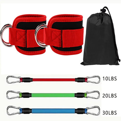 Ankle Straps Resistance Bands Set Fitness Workout Yoga Exercise Equipment Glutes Legs Strength Training for Gym Man Woman