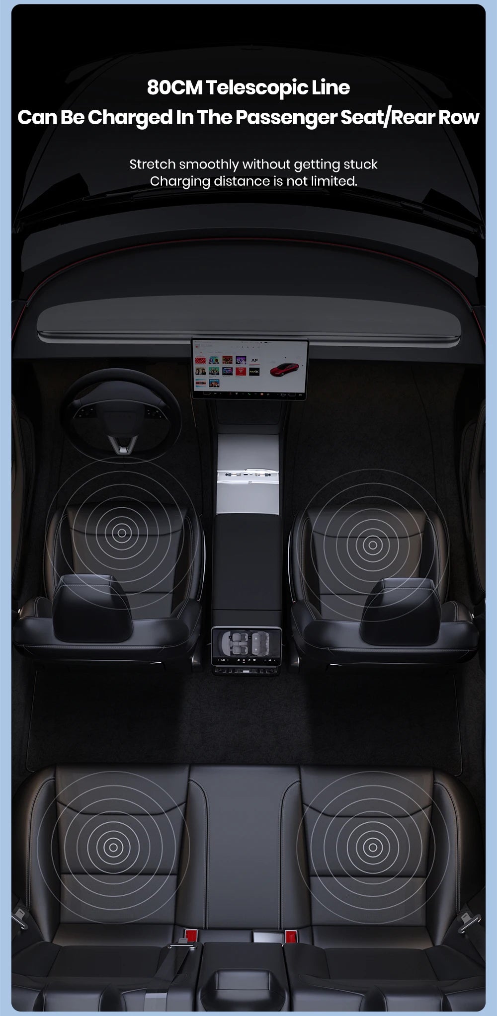YZ For Tesla Model 3 Y Highland Juniper  Docking Station Fast Charger Intelligent Expansion Dock Central Control Charging Shunt