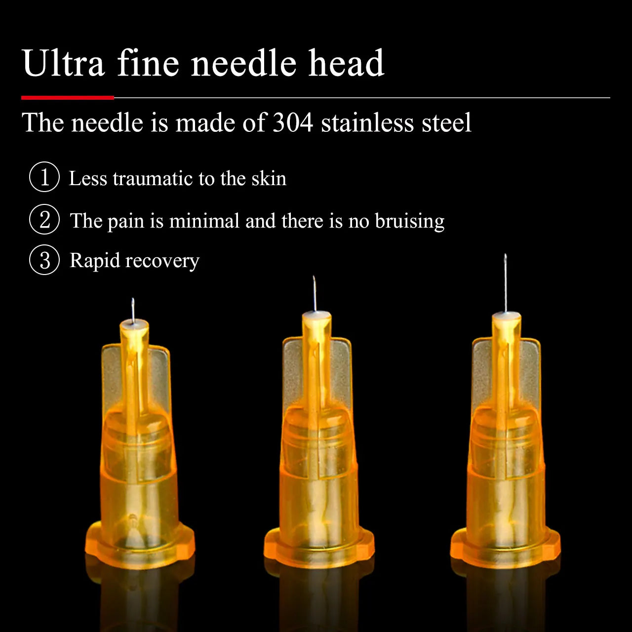 Disposable 34g Medical Small Needle 1.5mm 2.5/4mm Micro Cosmetic Single Head Ultra Small Needle