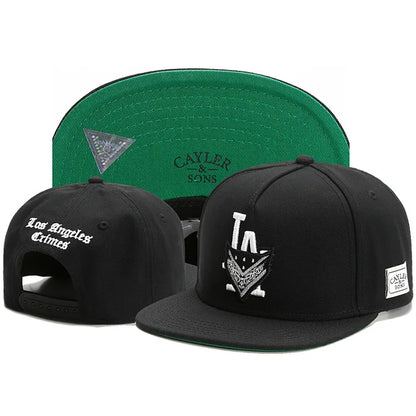 Classic Snapback Hat Cap Hip Hop Style Flat Bill Blank Adjustable Size