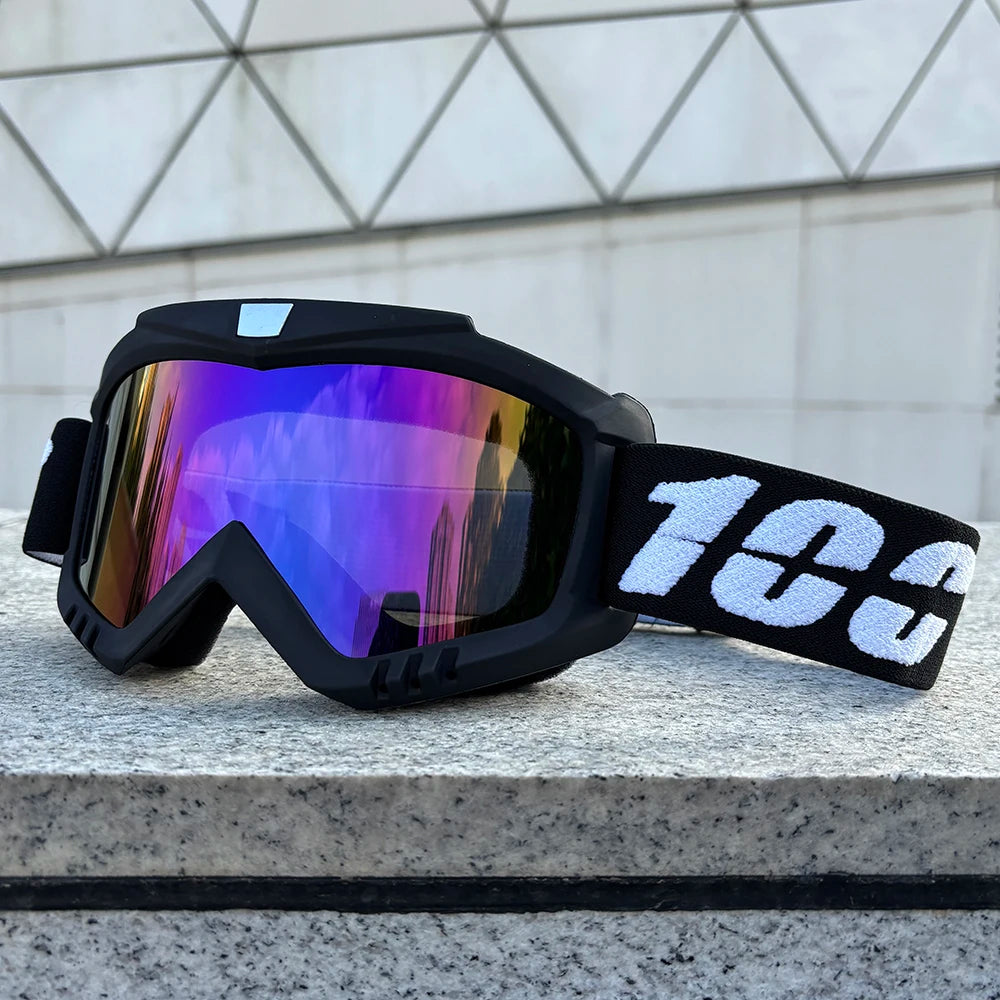 100 Motorcycle Goggles For Men Motocross Sunglasses Safety Protective MX ATV Ski Helmet Goggles vintage Driving Glasses