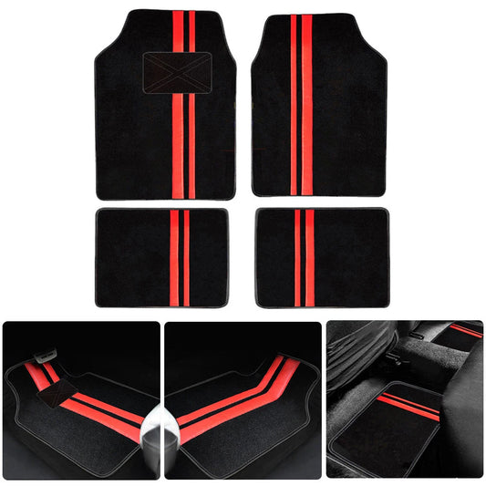 4pcs Universal Car Floor Mats  Auto Foot Pad Protector Waterproof  Rugs Carpet For Car Automotive Interior ccessories