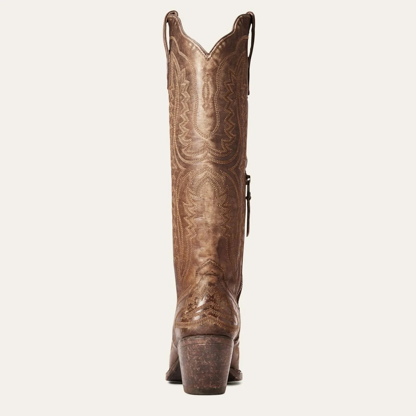 Women Western Cowboy Style Boots Pointed Thick High Heels Knee Length Embroidered Boot Autumn Block Heel Retro Casual Shoes