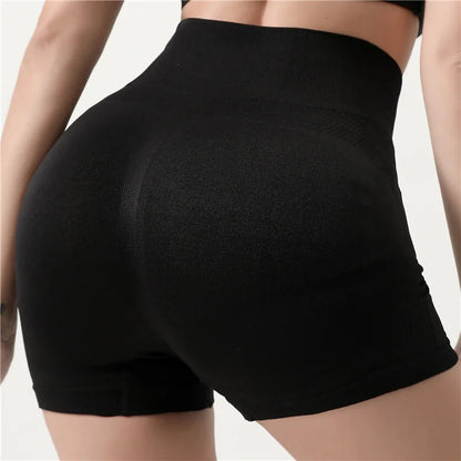 Seamless Shorts High Waisted Elastic Peach Hip Sports Yoga Pants Tight Fitting Quick Drying Fitness Pants for Women Sweatpants