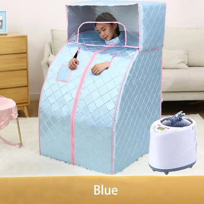 Home Far Infrared Single Sauna Rooms Washable Sweat Steaming Bucket Steam Shower Household Body Spa Sauna Bag Fumigation Machine