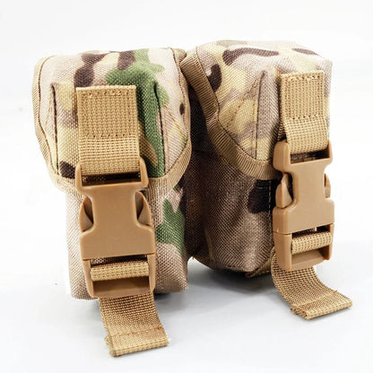 Tactical Pouch Double Frag Grenade Pack Molle EDC Tool Bag Accessory Pouch Shooting Hunting Airsoft Equipment Military Gear