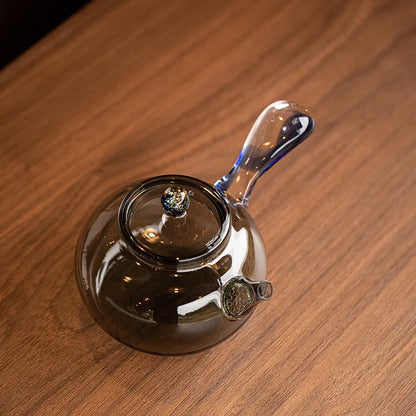High Borosilicate Glass Teapot Thickened High Temperature Resistance Side-handle Pot Small Household Anti-scald Green Tea Teapot