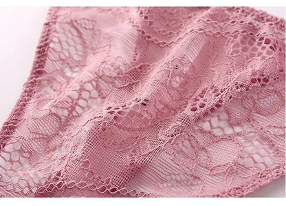 CINOON Fancy Sexy Women's Underwear Set Lace Erotic Brassiere Female Lingerie Thin Transparent Bra Set Push Up Bra And Panty Set