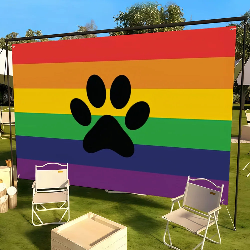 Furry Pride flag Suitable For Party Club Outdoor Interior Wall Decoration Banner Fans Gift