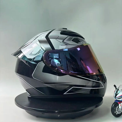 New Vintage Motorcycle Helmet Unisex Full Face Fog Proof Customizable Full Coverage Karting Helmet for Men And Women