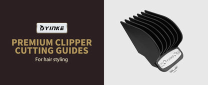 YINKE Clipper Guards for Wahl Hair Clippers Trimmers with Metal Clip Premium 6 Size Cutting Lengths Limit Guide Comb Attachments