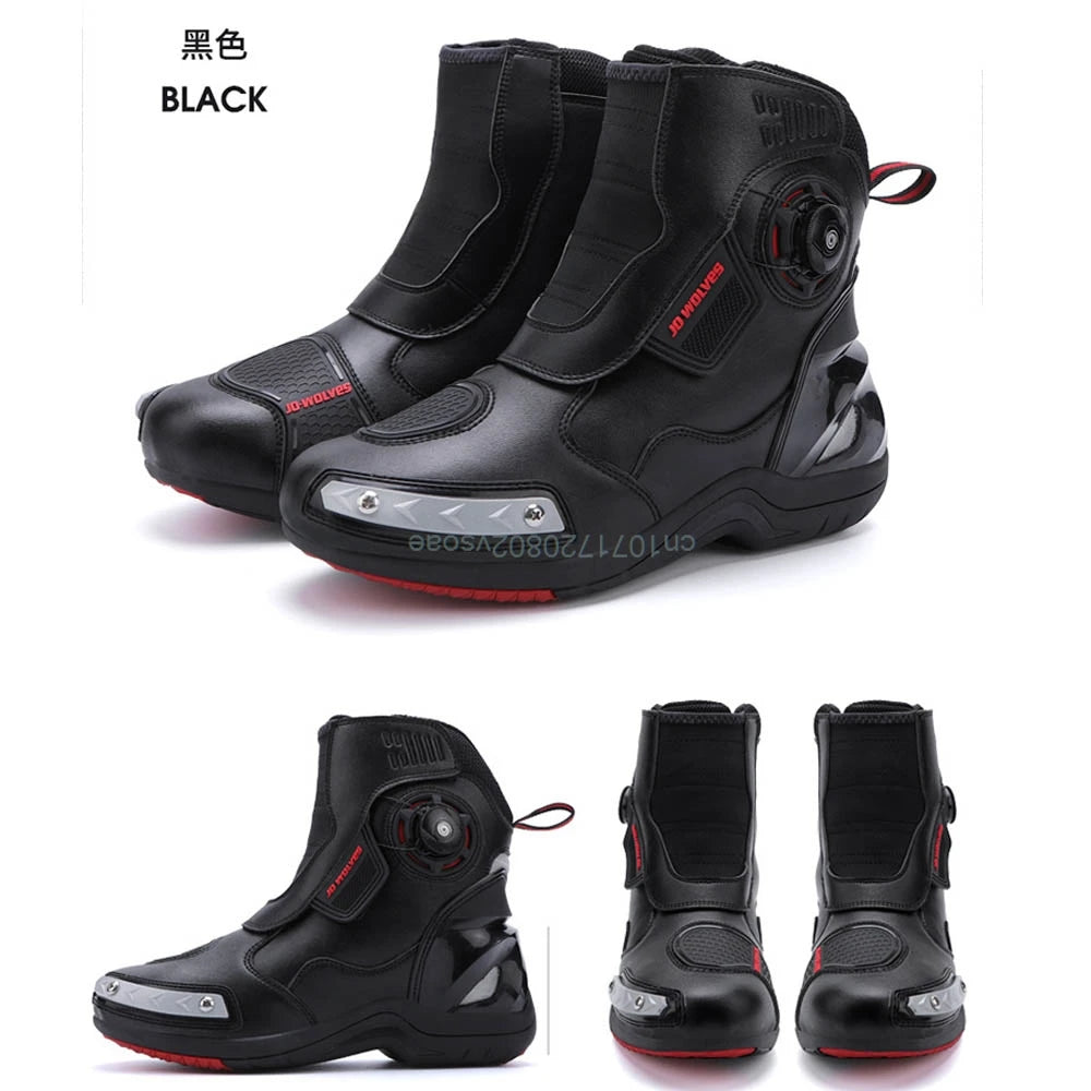 Motorcycle Riding Boots Summer New Anti-fall Casual Cycling Shoes Men's Outdoor High-top Cross-country Race Motorcycle Shoes