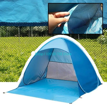 K0EF Outdoor Automatic Quick Open Camping Tent Outdoor Quick Setup Tent with Carring Bag Enduring 2-3 Persons Beach Tent