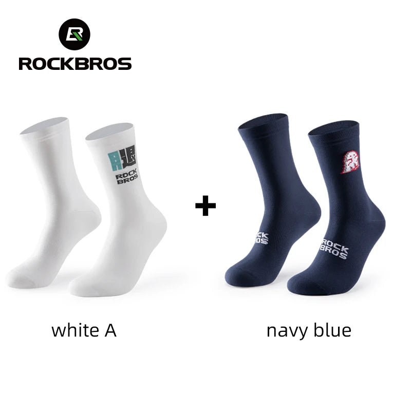ROCKBROS Cycling Socks Breathable nylon Non-damp Socks Skin-friendly Bike Sport Socks Outdoor Moisture-absorbing Socks