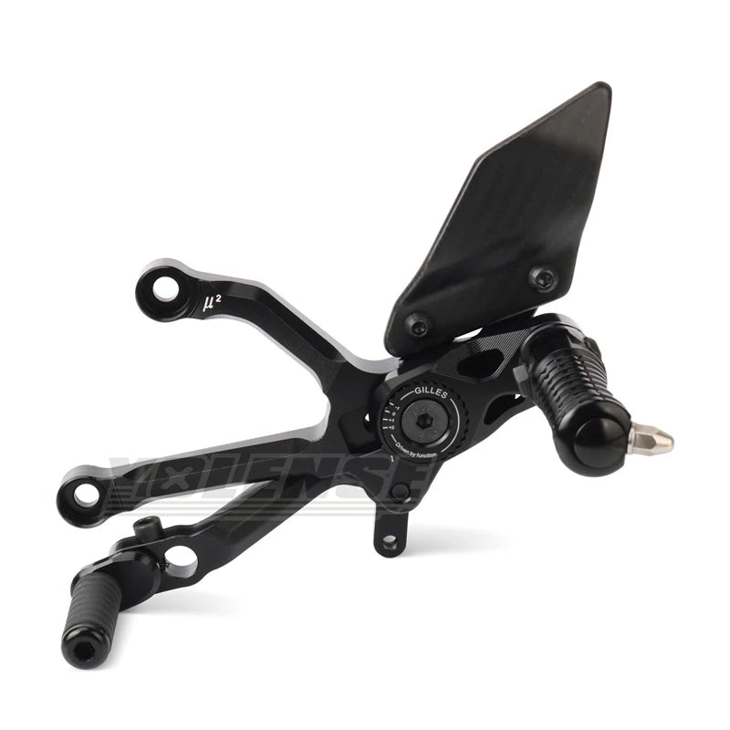Motorcycle Carbon Fiber Adjustable Footrests Rear Set Footpeg Rearset Foot Peg Pedal For PANIGALE V4 Panigale V4S 2025