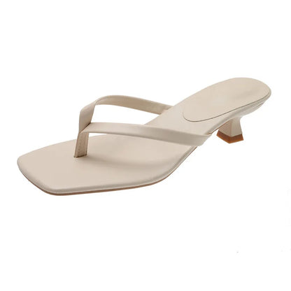 Female Summer Sexy Heels Fashion Sandals Slides Ladies Shoes Flip Flops Luxury High Heels Slippers Shoes Women Pumps