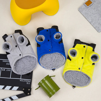 Warm Thick Jacket for Dog Cat, Winter Coat Fashion Clothes, Cool & Stylish Outfit for Small Pets, Puppy Kitten Wear