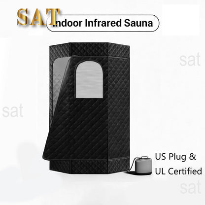 For Full Size Personal One Person Full Body Sauna Spa Deluxe Portable Steam Sauna Room for Home Relaxation