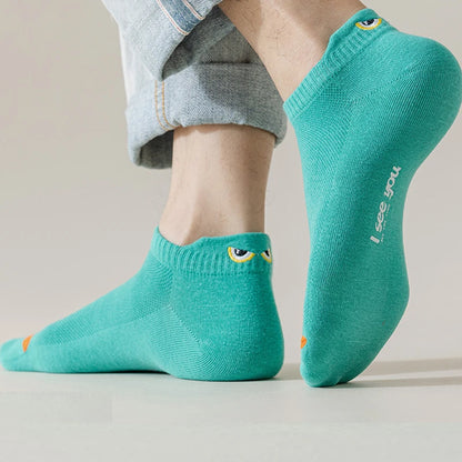 5/10 Pairs Man Short Socks Ankle Boat Socks Breathable Casual Athletic Socks Women Summer Thin Low-Cut Male Socks