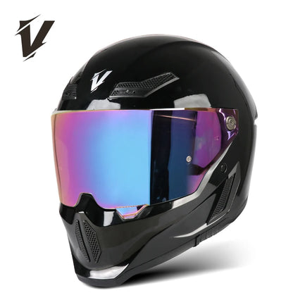 New Motorcycle Helmet DOT Approved  Full Face Racing Off-road Helmets Capacetes Men Cascos Para Moto for Harley Four Season
