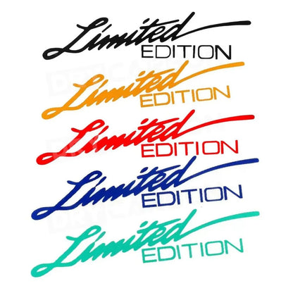 Personalized Limited Edition Stickers Reflective Car Stickers Creative Stickers Decal Window Decor Auto Bumper Sticker