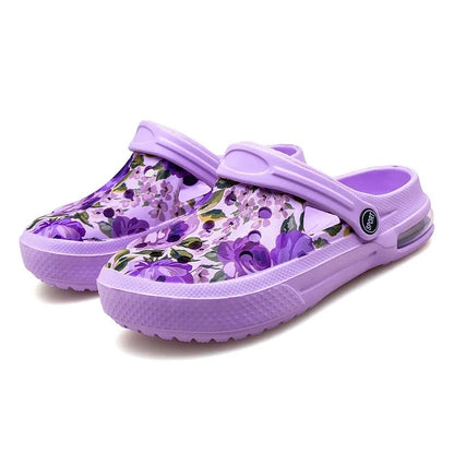 Women's Ethnic Shoes Clogs Soft Sole Two-way Wear for Beach Mules and Pool Women Garden Slides Indoor Nursing Clogs Sandals