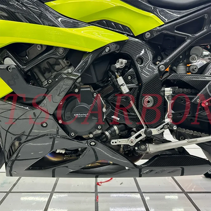 2025 For BMW S1000RR M1000RR 2023 2024 Pure Dry Carbon Fiber Winglets Rear Parts Fenders Tank Cover Fairing Kits
