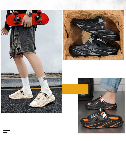 Summer Men's Outdoor Sandals Beach Slippers Comfortable Soft Clogs Men Casual Shoes Women Garden Water Shoes Men Beach Sandals