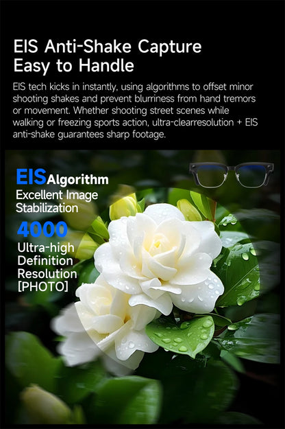 LIGE New 800W Pixel Camera Smart Glasses Men 4K Video Recording AI Photo Recognition Bluetooth Call Voice Translation Sunglasses