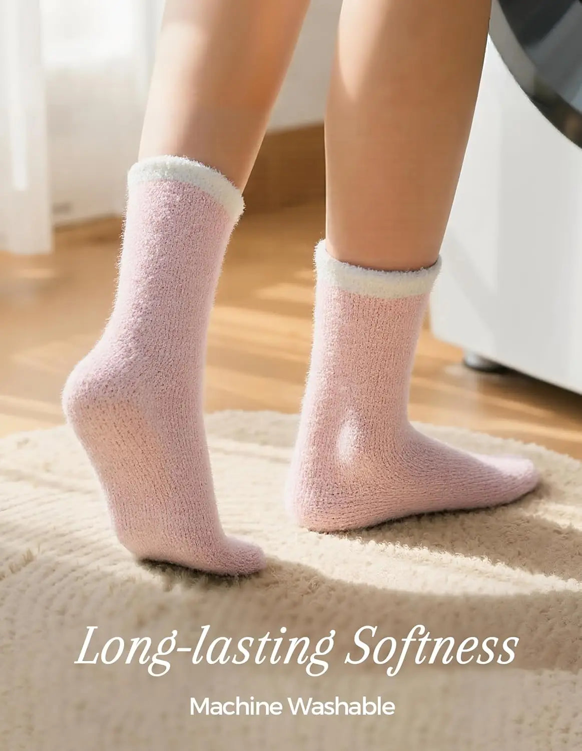 Winter Socks Home Apparel Warm & Cozy Gifts for Women, Fuzzy Socks, Soft Warm Fabric Sleeping Slipper Socks