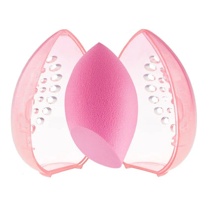 Makeup Sponge Case Beauty Blender Holder Puff Case Make Up Accessories Cosmetics Holder Empty Cosmetic Transparent Puffs Box