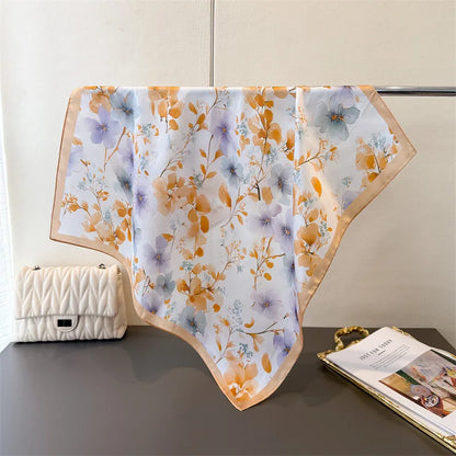 Fashion Paisley Print Silk Hairbands Scarf Women 2025 New Elagant Bandana Neck Kerchief Head Bands Foulard Female Scarfs