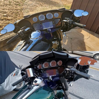 Motorcycles Rear Side Mirrors Rear view For Harley Honda Road King Touring Sportster Fat Boy Softail Bobber Chopper Street Glide